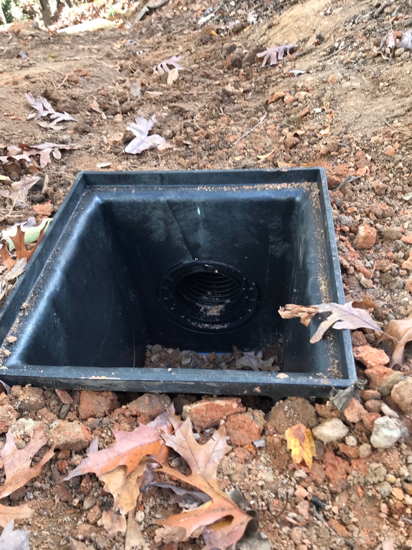 16-inch Square Catch Basin Installation/Drainage